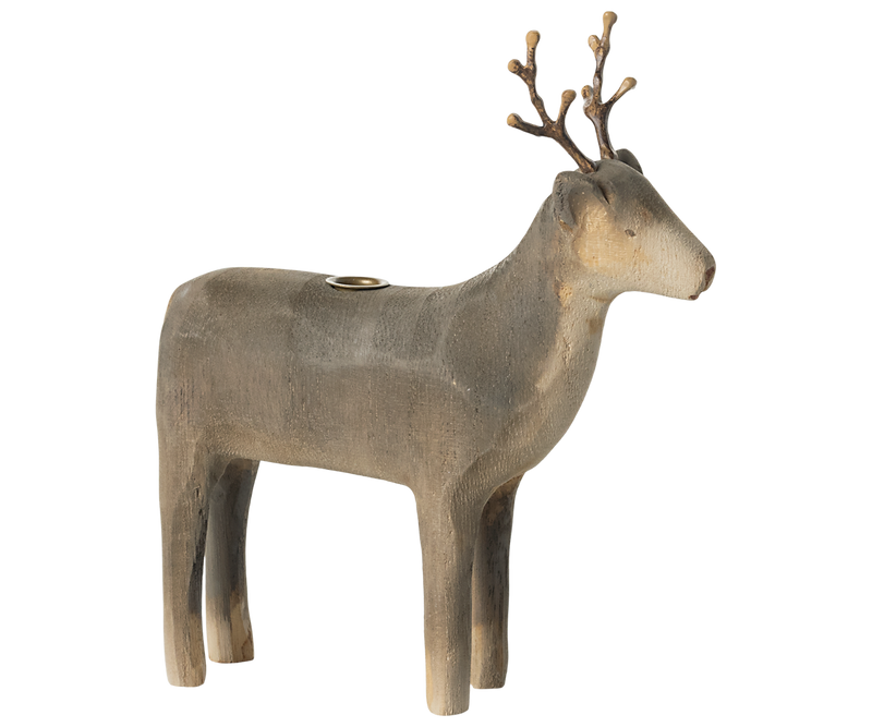 Candle holder, Medium reindeer by Maileg