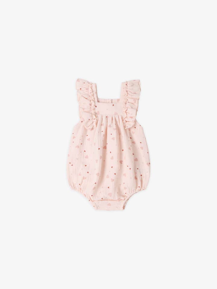 Maya Romper || Heart Confetti by Quincy Mae