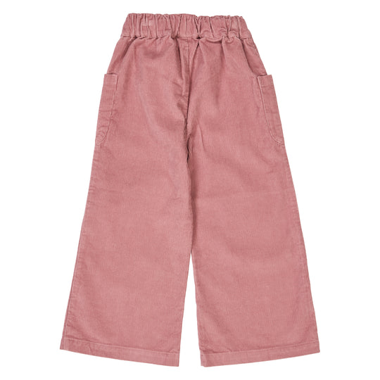 Corduroy Wide Leg Pants- Nostalgia Rose by Musli