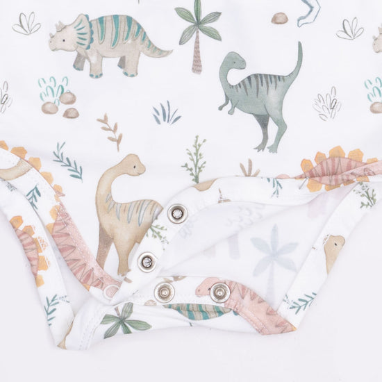 Long Sleeve Bodysuit- Sweet Baby Dinos by Angel Dear