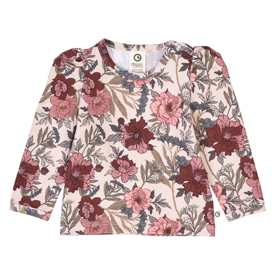 Bliss Floral Printed Puff Top by Musli