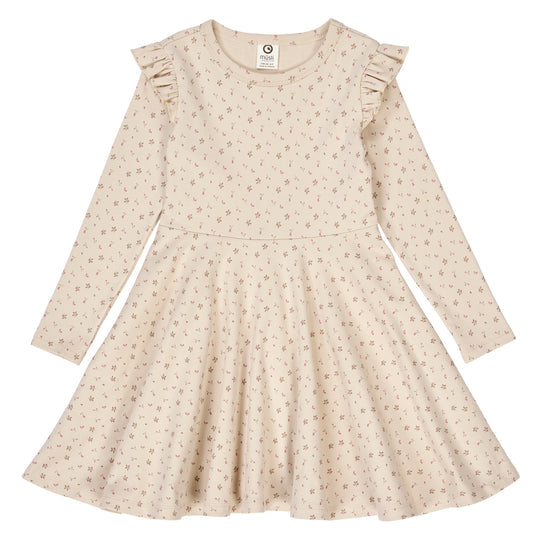 Aster Rib Floral Print Swing Dress by Musli