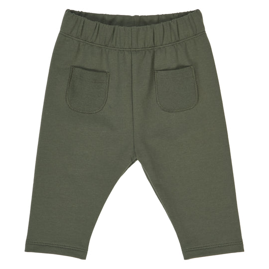 Cozy Me Sweat Pocket Pants- Deep Green by Musli