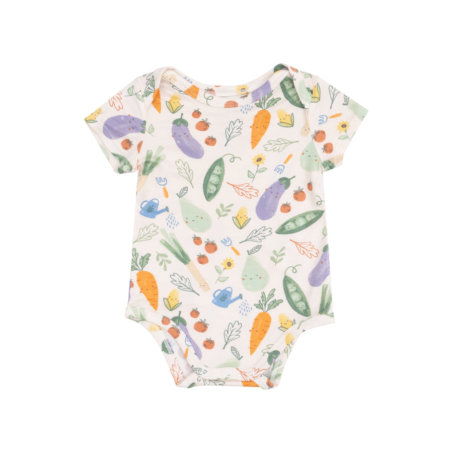 Short Sleeve Bodysuit - Veggie Patch by Angel Dear