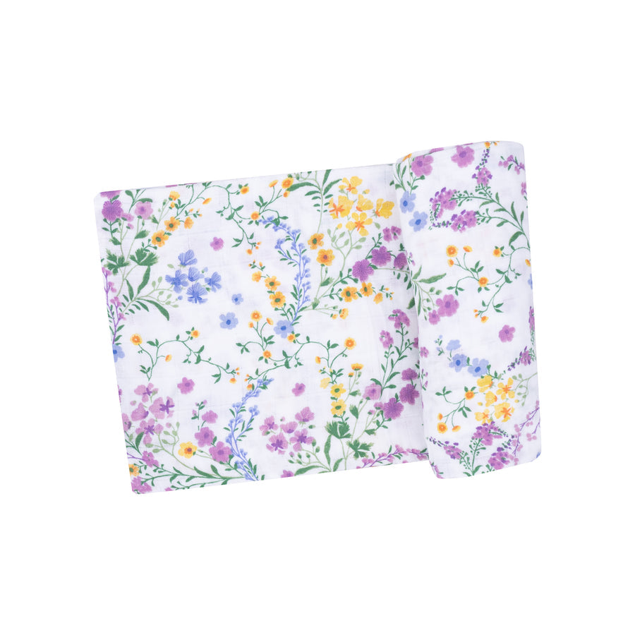 Swaddle Blanket - Cottage Climbing Floral by Angel Dear