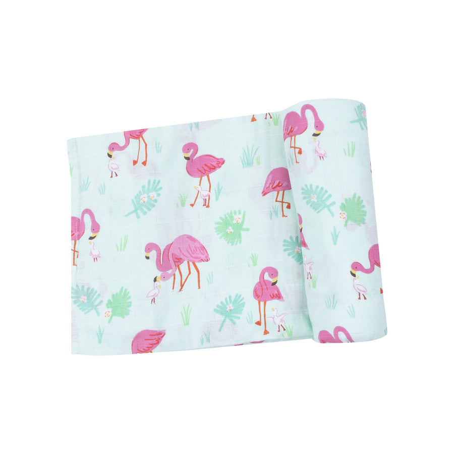 Swaddle Blanket - Flamingos by Angel Dear