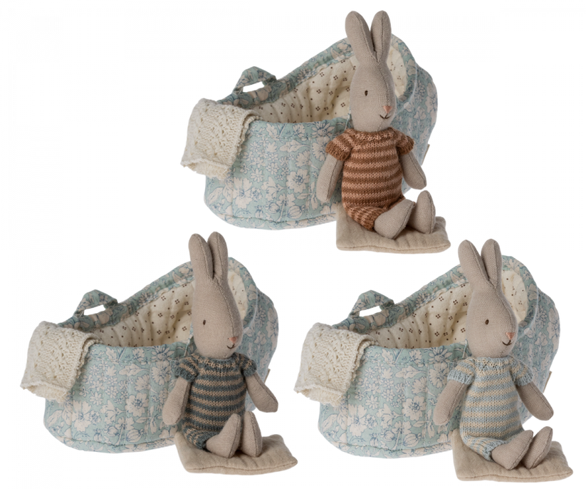 Rabbit in Carry Cot - Micro by Maileg