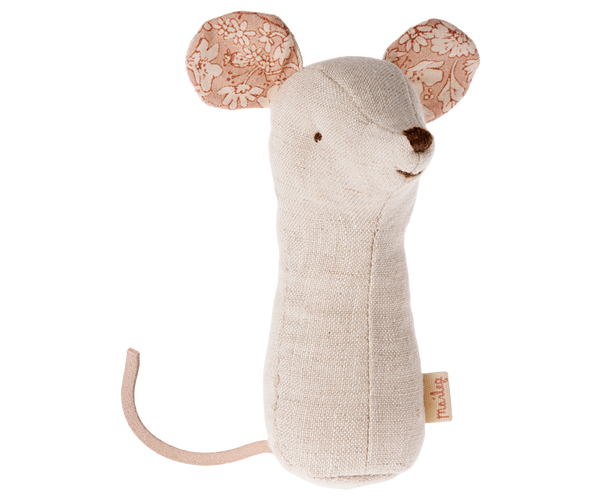Lullaby Friend Rattles, Mouse - Natural by Maileg