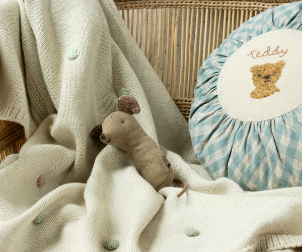 Lullaby Friends, Mouse Rattle- Light Umber by Maileg