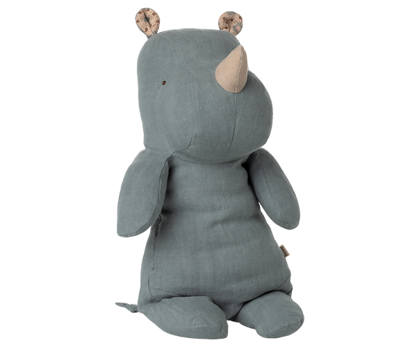 Safari friends, Rhino, Medium - Dusty blue by Maileg