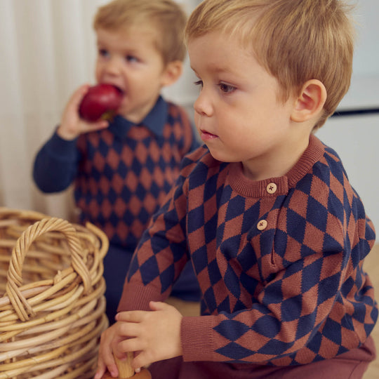 Harlequin Knit Sweater by Musli