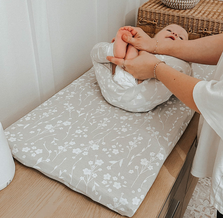 Changing Pad Cover- Magnolia by Gunamuna