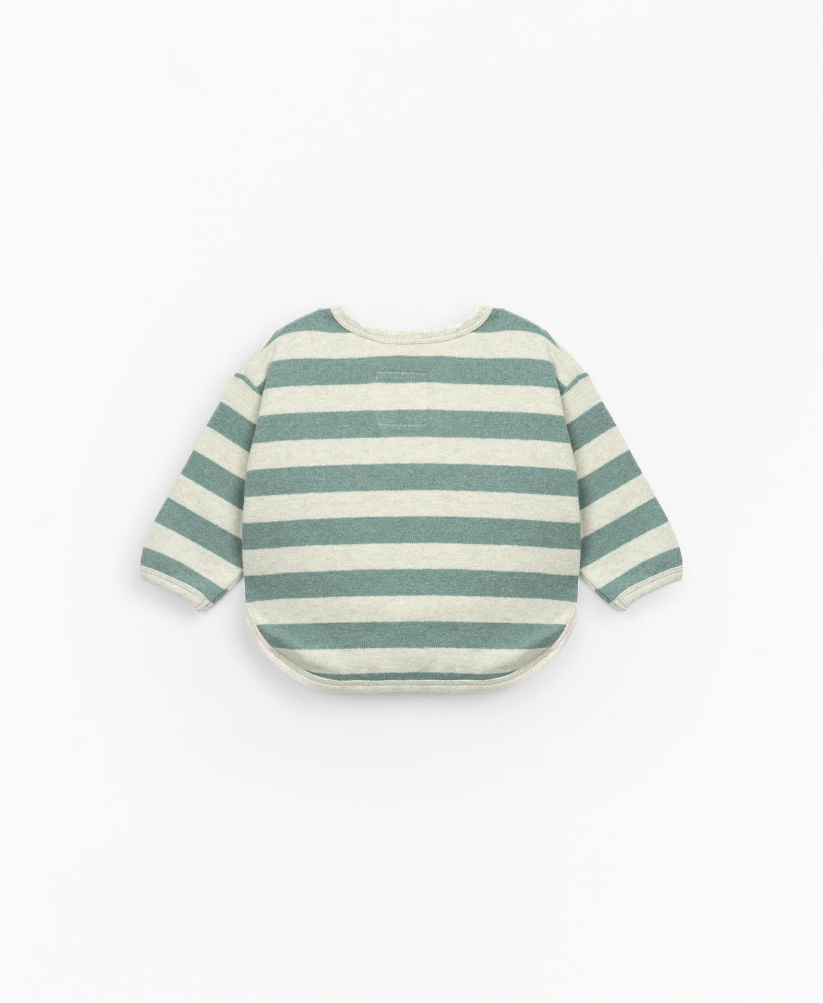 Striped jersey with fleece on the inside - Green by Play Up