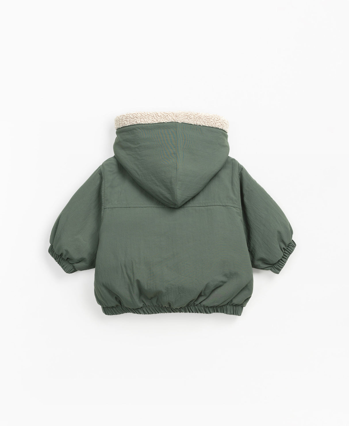 Fur-lined jacket - Green by Play Up