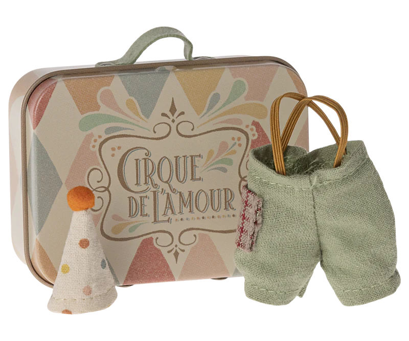 Clown Clothes in Suitcase, Little Brother Mouse by Maileg