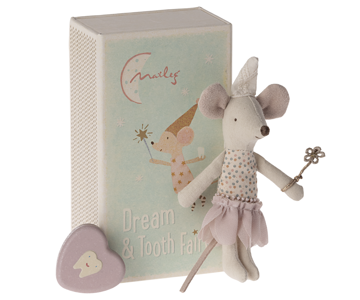 Tooth Fairy Mouse, Little Sister in Match Box by Maileg