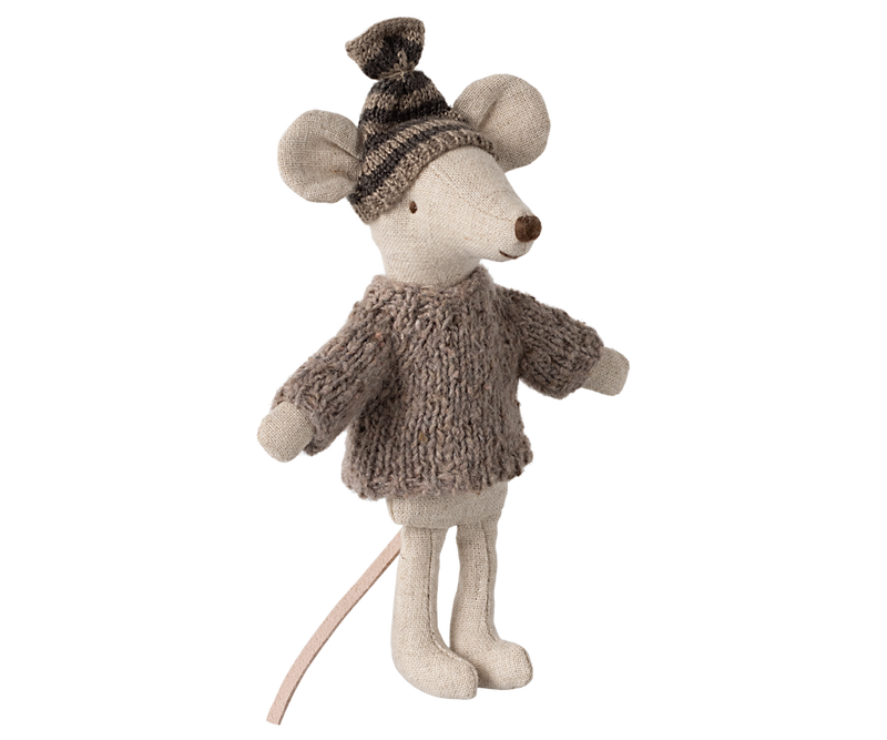 Knitted sweater and hat, Big brother mouse by Maileg