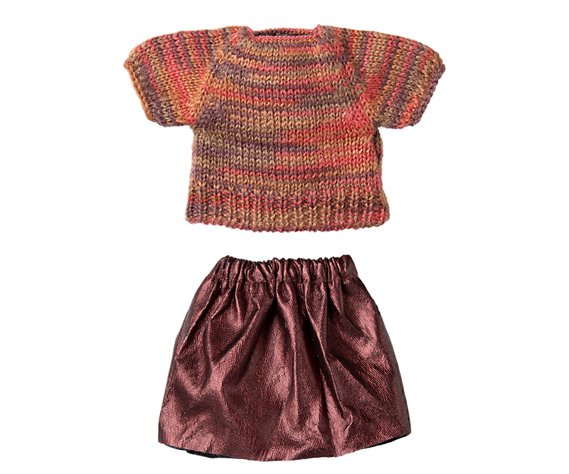 Skirt and knitted blouse, Mum mouse by Maileg