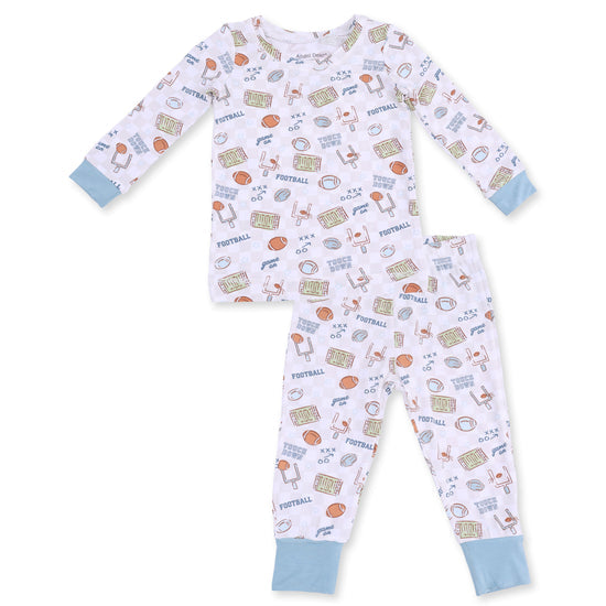 L/S Loungewear Set- Football Check by Angel Dear