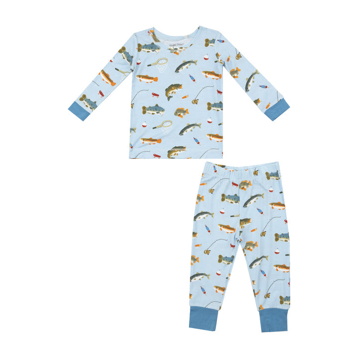 Long Sleeve Loungewear Set - Fishing by Angel Dear