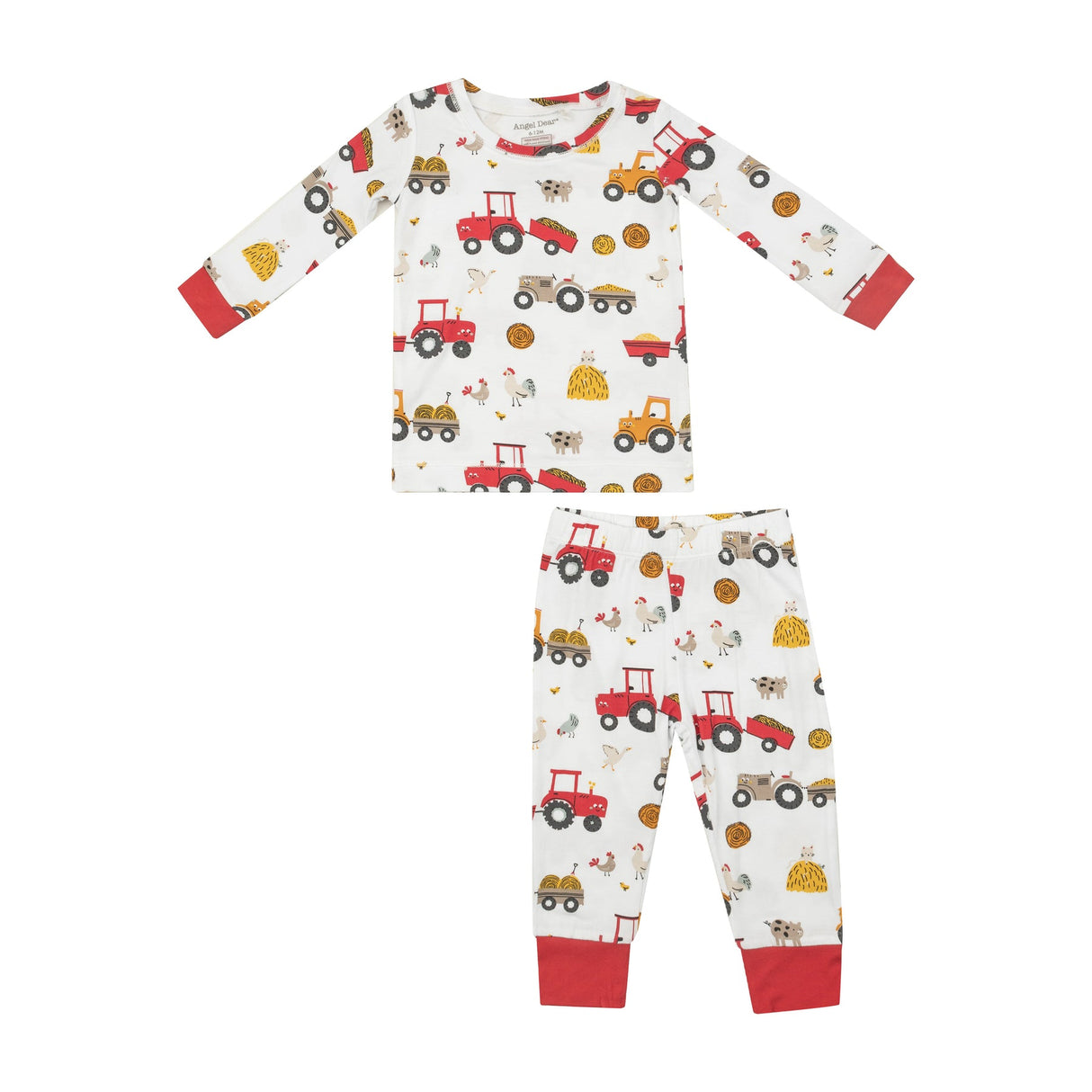 Long Sleeve Loungewear Set - Happy Tractors by Angel Dear