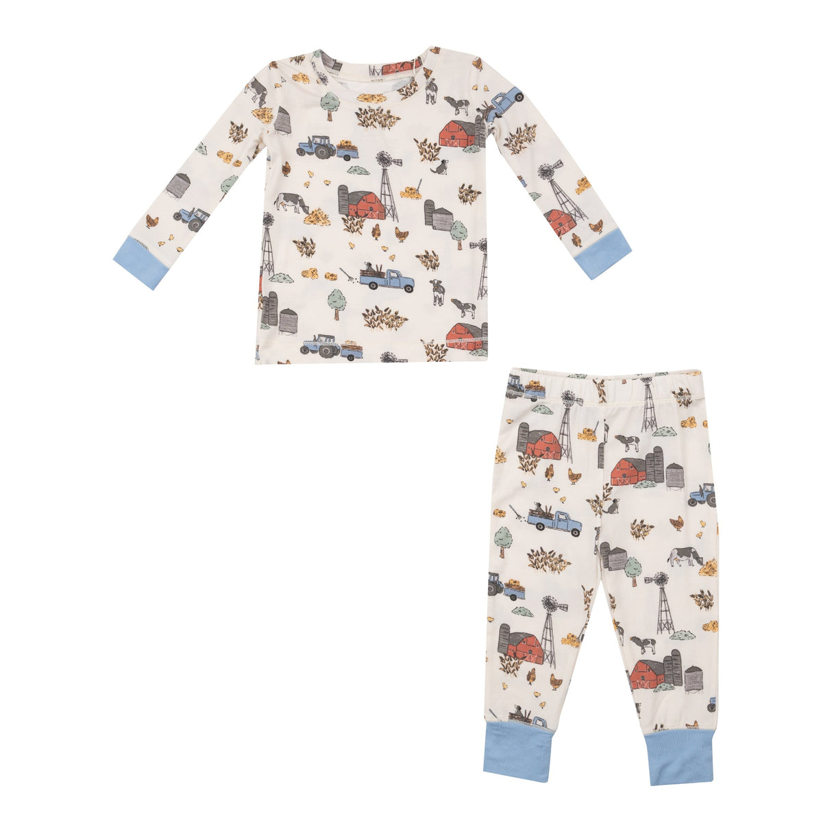 Long Sleeve Loungewear Set - Hay Farmer Blue by Angel Dear
