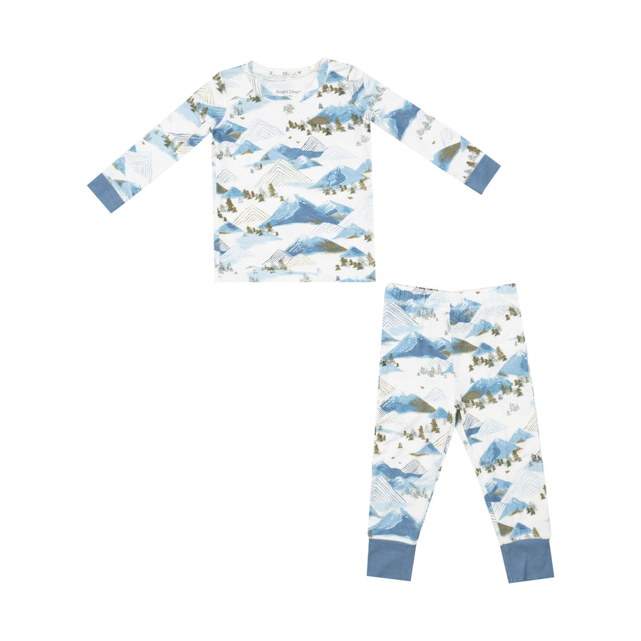 Long Sleeve Loungewear Set - Mountains by Angel Dear