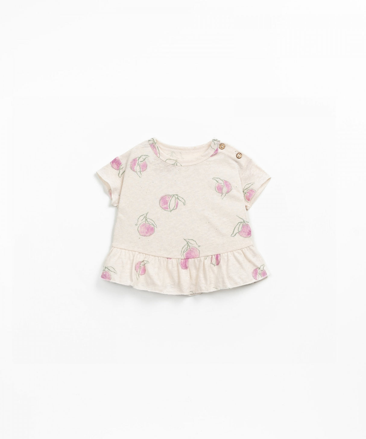 T-shirt with shoulder opening- Oranges by Play Up