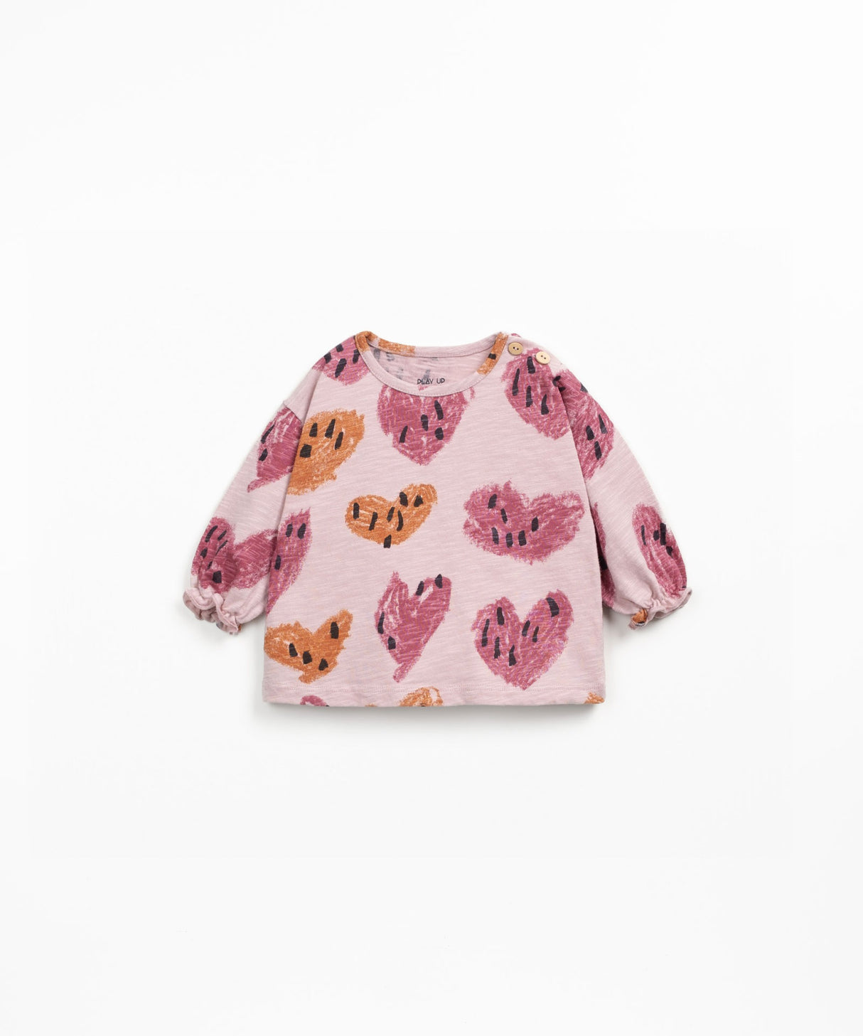 Printed Jersey Long Sleeve Top- Rose by Play Up