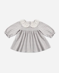 Callie Dress Blue Gingham by Quincy Mae