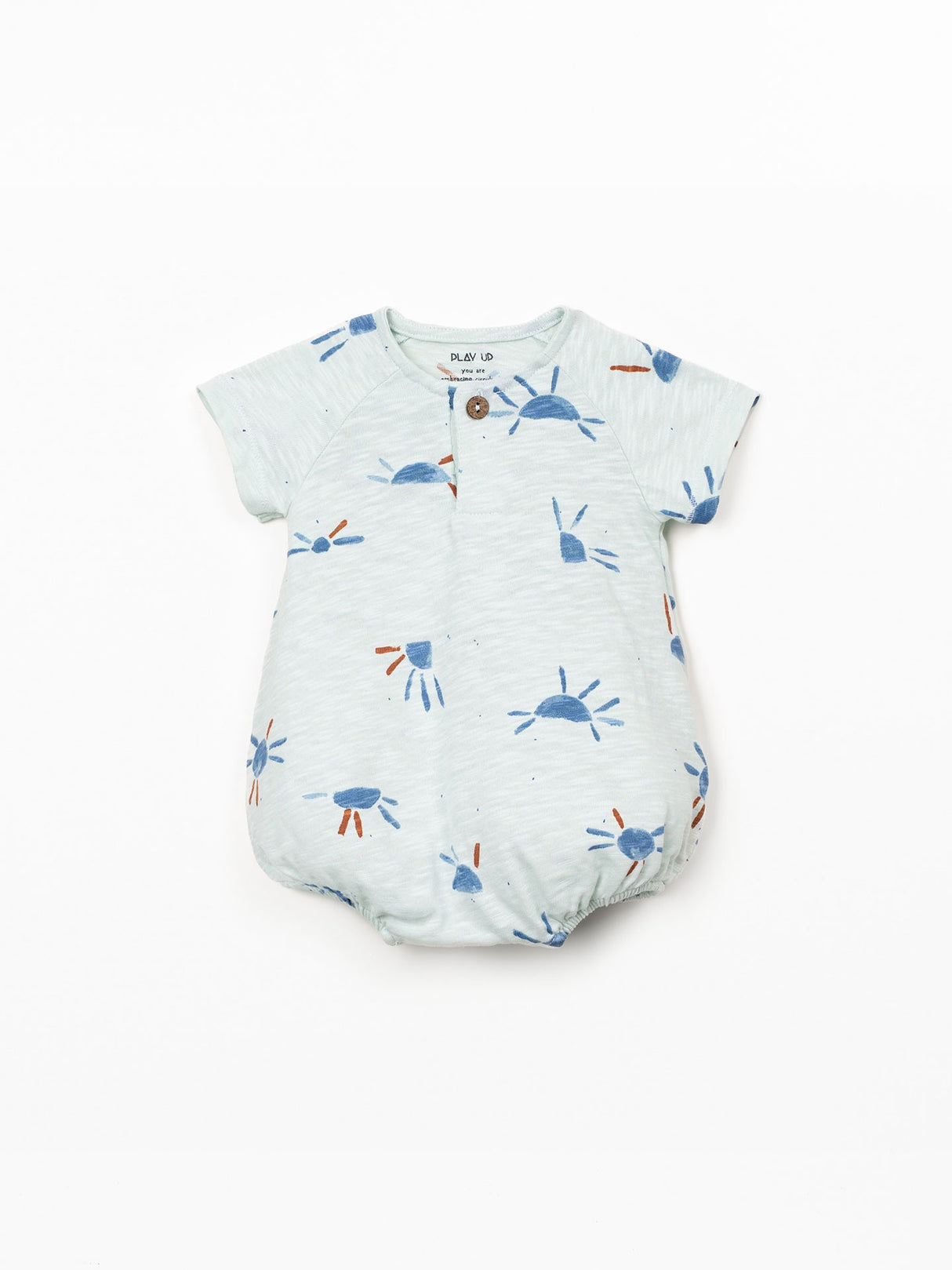 Printed Flame Jersey Jumpsuit- Blue Suns by Play Up