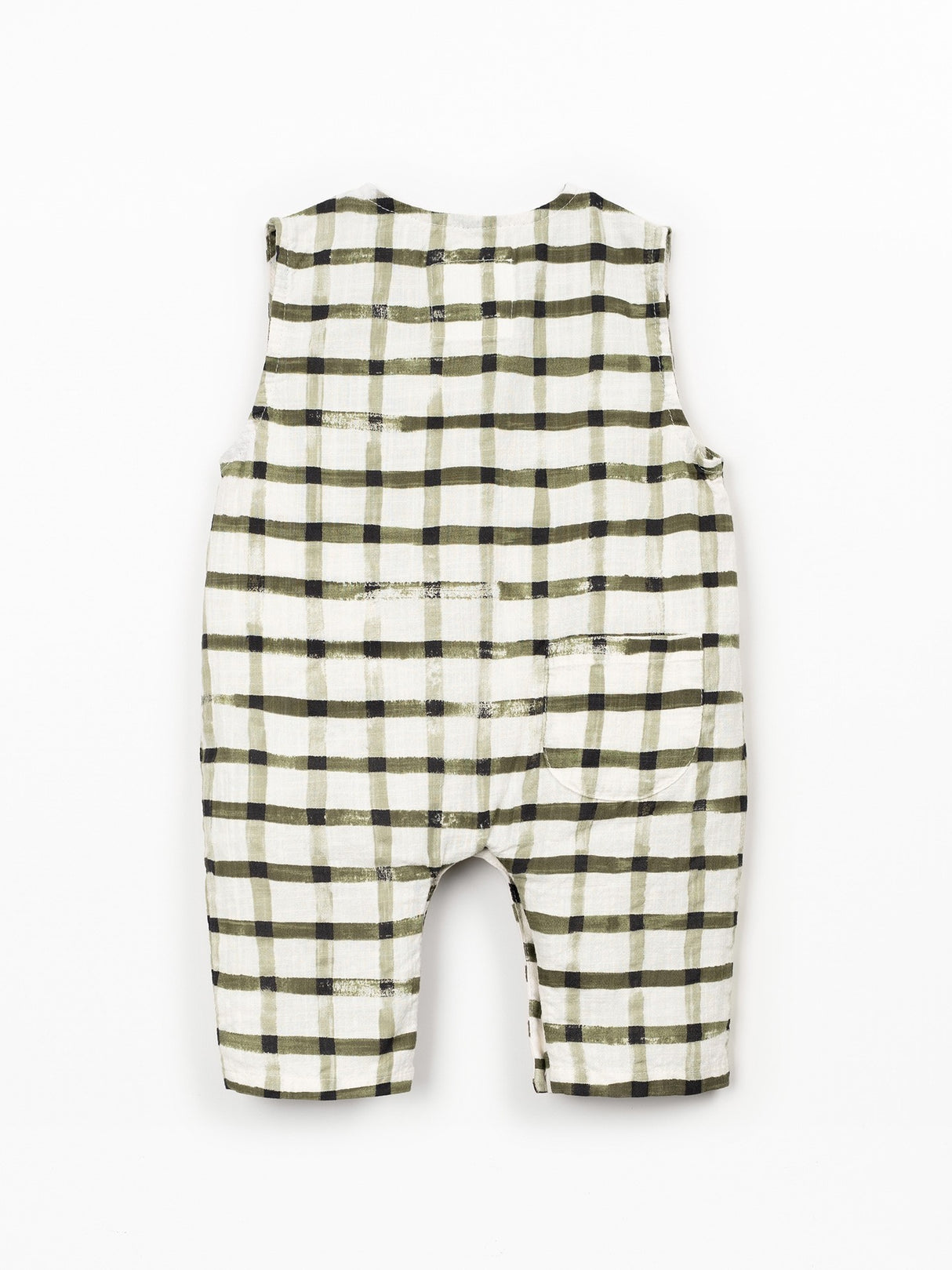 Woven Jumpsuit- Green Checkered by Play Up
