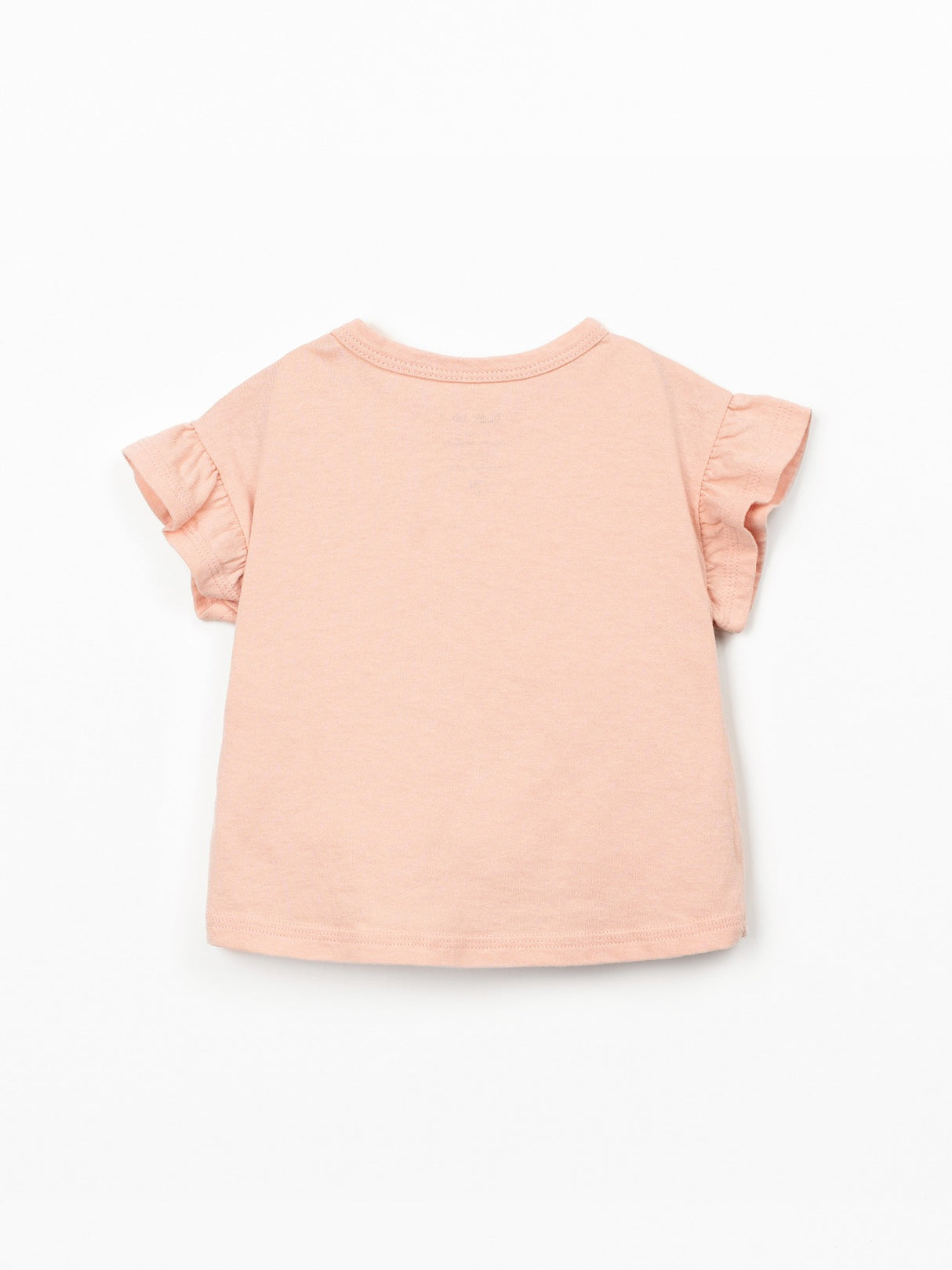 Jersey Ruffle Top- Salmon by Play Up