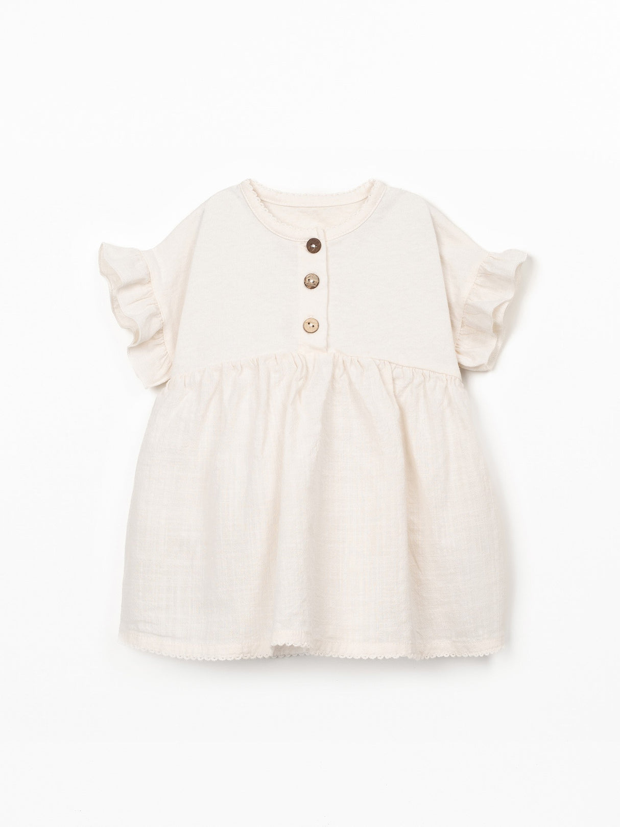 Mixed Dress- Ecru by Play Up