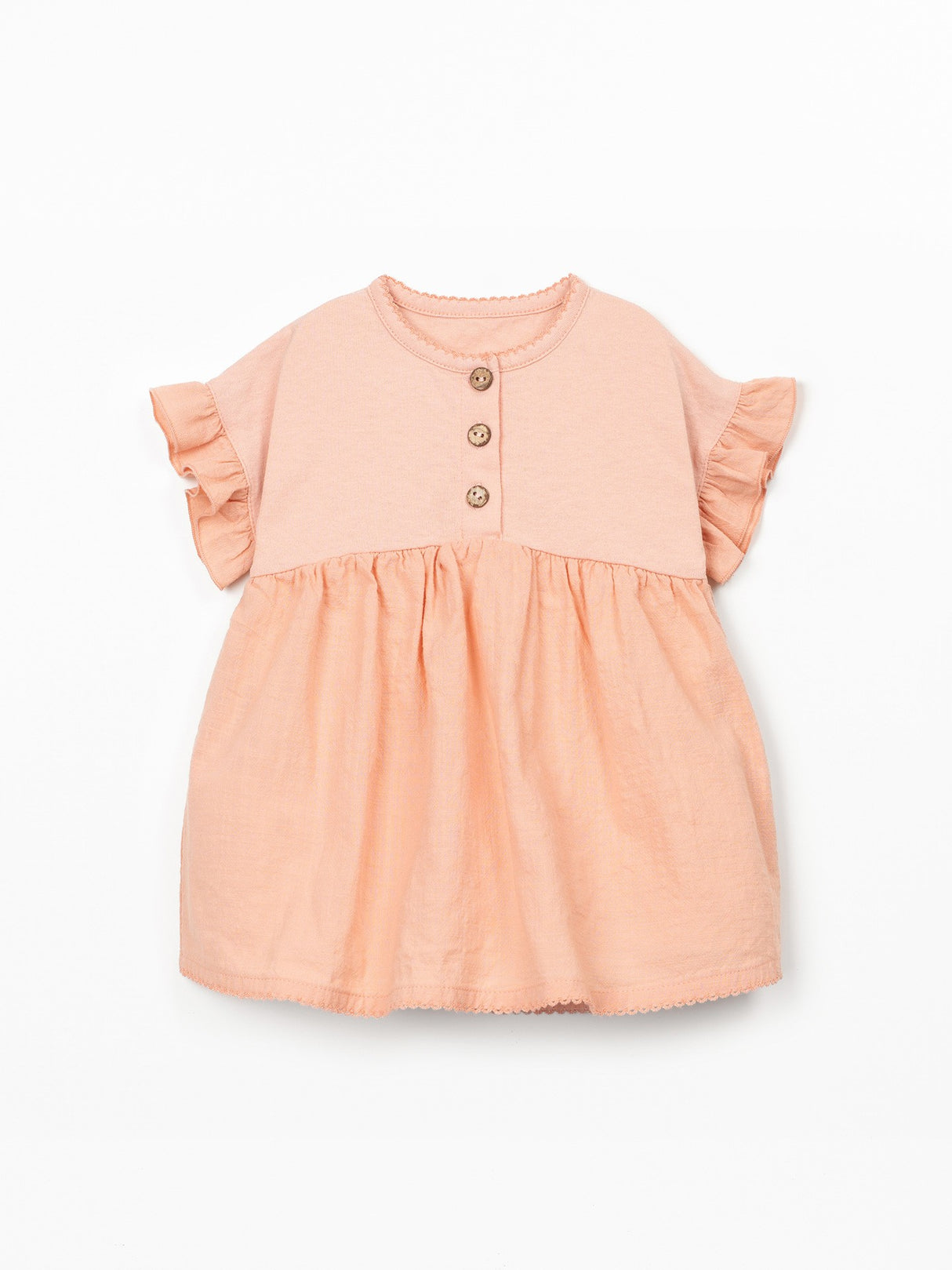 Mixed Dress- Salmon by Play Up