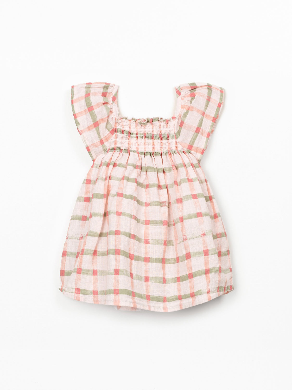 Woven Dress- Pastel Checkered by Play Up