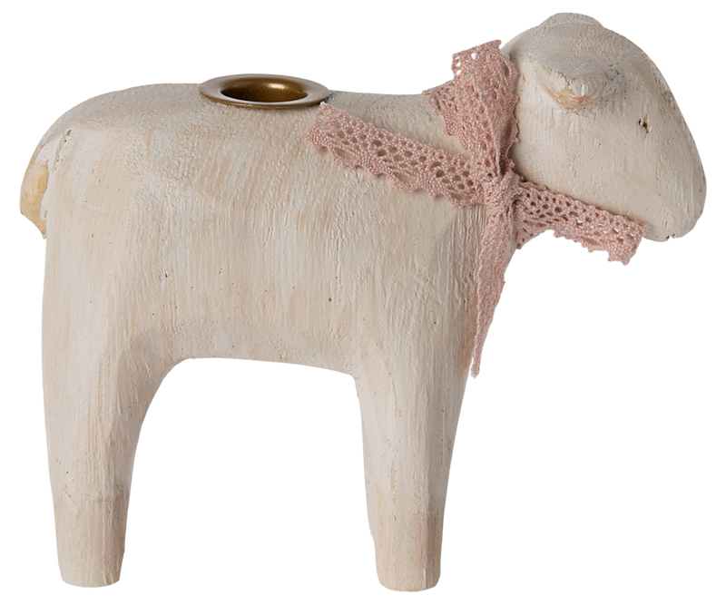 Candle holder, Lamb- Rose by Maileg