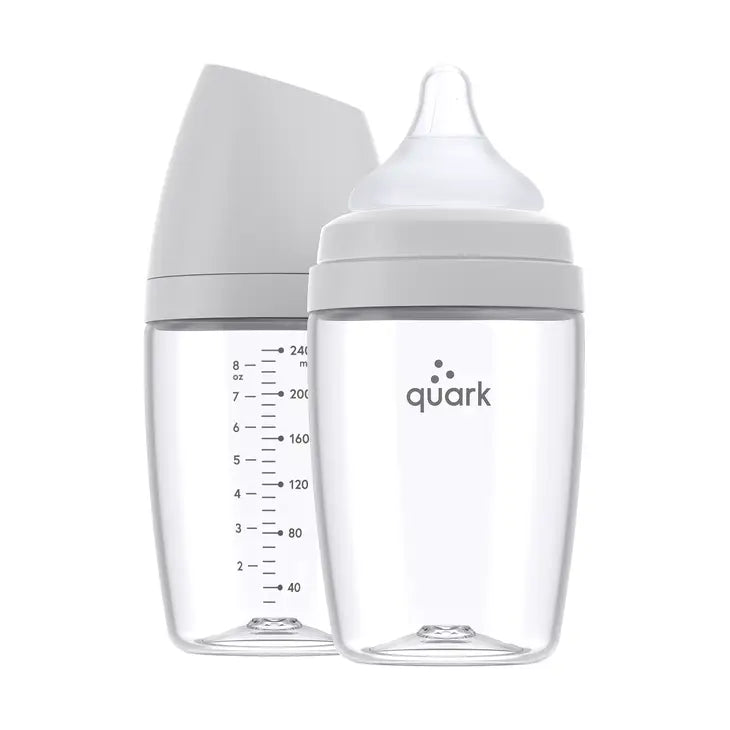 Buubibottle Max Hybrid Feeding Bottle - Grey by Quark Baby