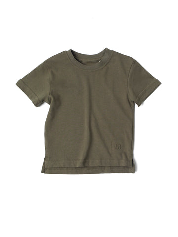 Elevated Tee - Dark Moss by Little Bipsy