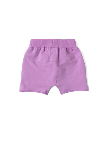 Raw Edge Harem Short - Electric Lilac by Little Bipsy