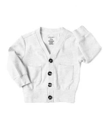 Cardigan - Heather Grey by Little Bipsy