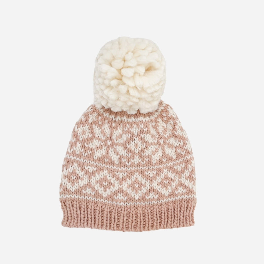 Snowflake Hat, Blush | Holiday by The Blueberry Hill