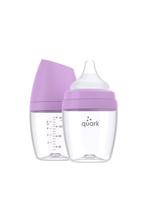 Buubibottle Mini Hybrid Feeding Bottle - Purple by Quark Baby
