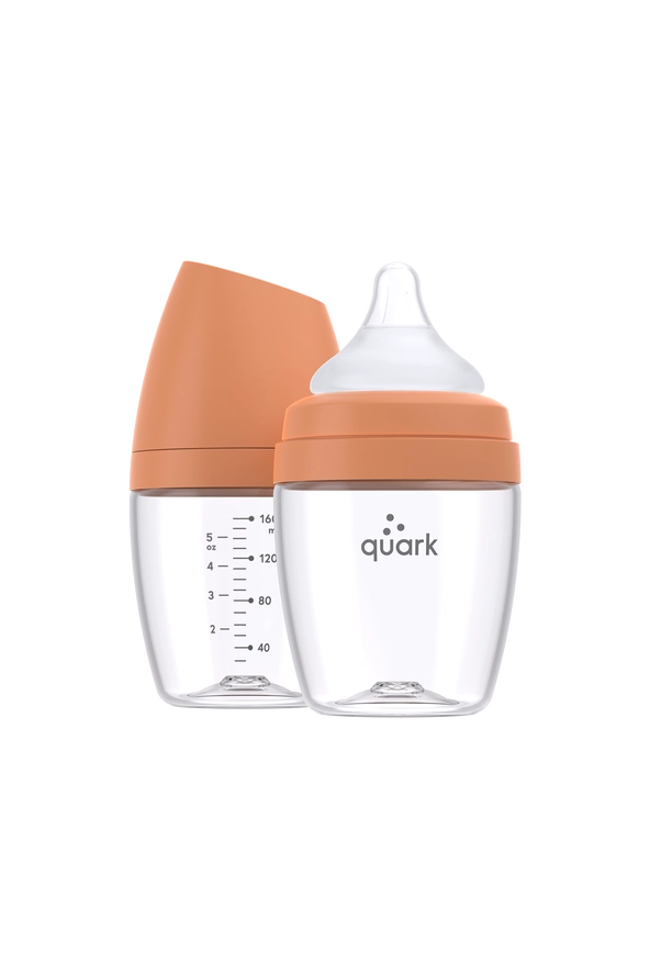 Buubibottle Mini Hybrid Feeding Bottle - Orange by Quark Baby