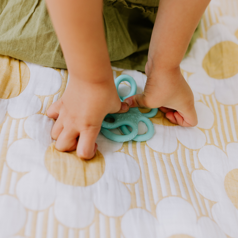 Jellystone 2 Pack Sensory Ball & Fidget Ball- Soft Blue + Mint by Glo Pals