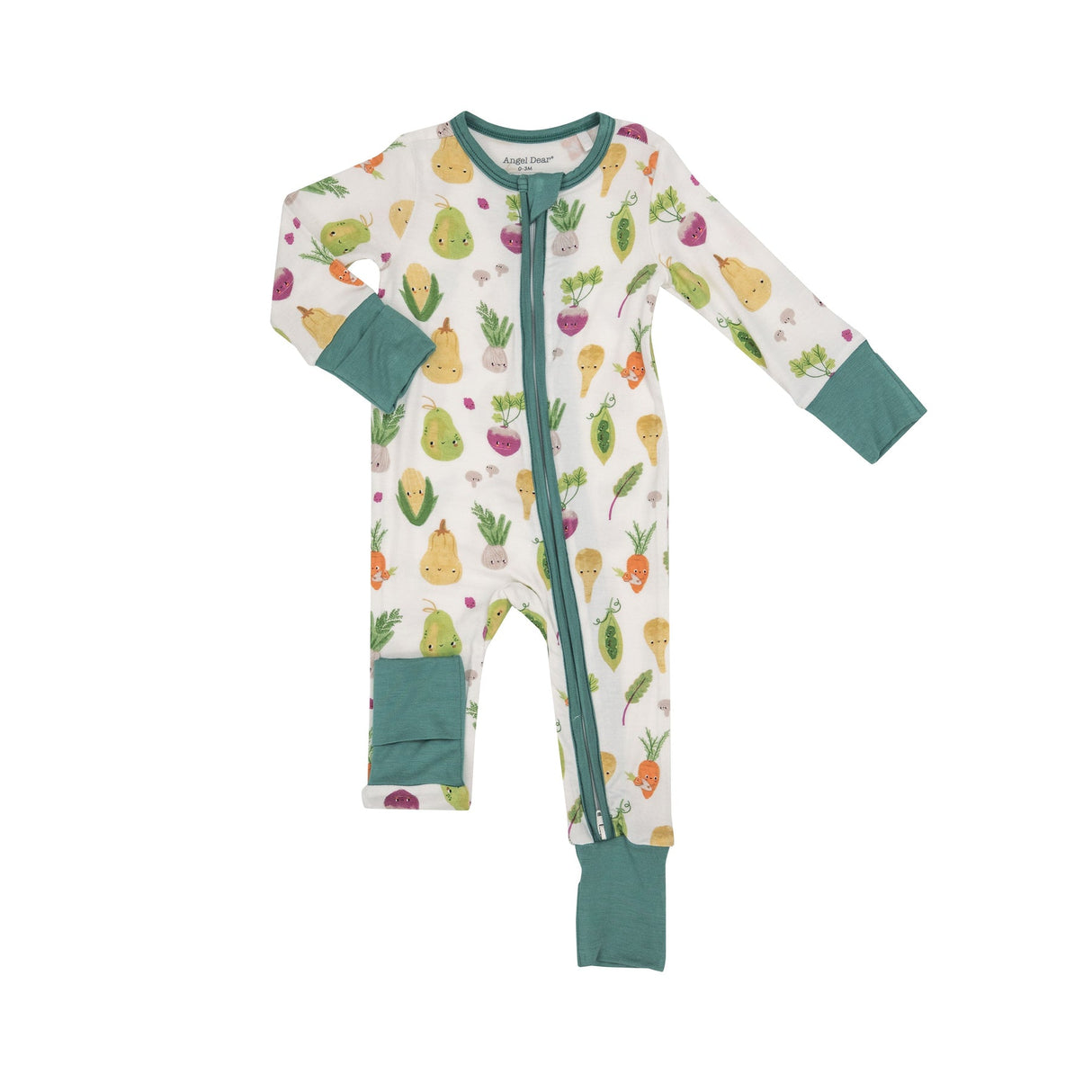 2-Way Zipper Romper - Baby Vegetables by Angel Dear