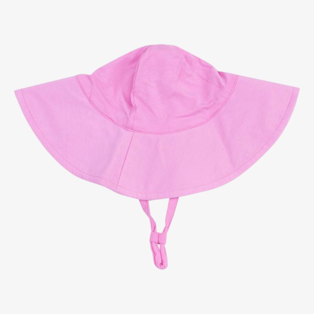 Wide Brim Sunhat | Solid Fuchsia Pink by Angel Dear
