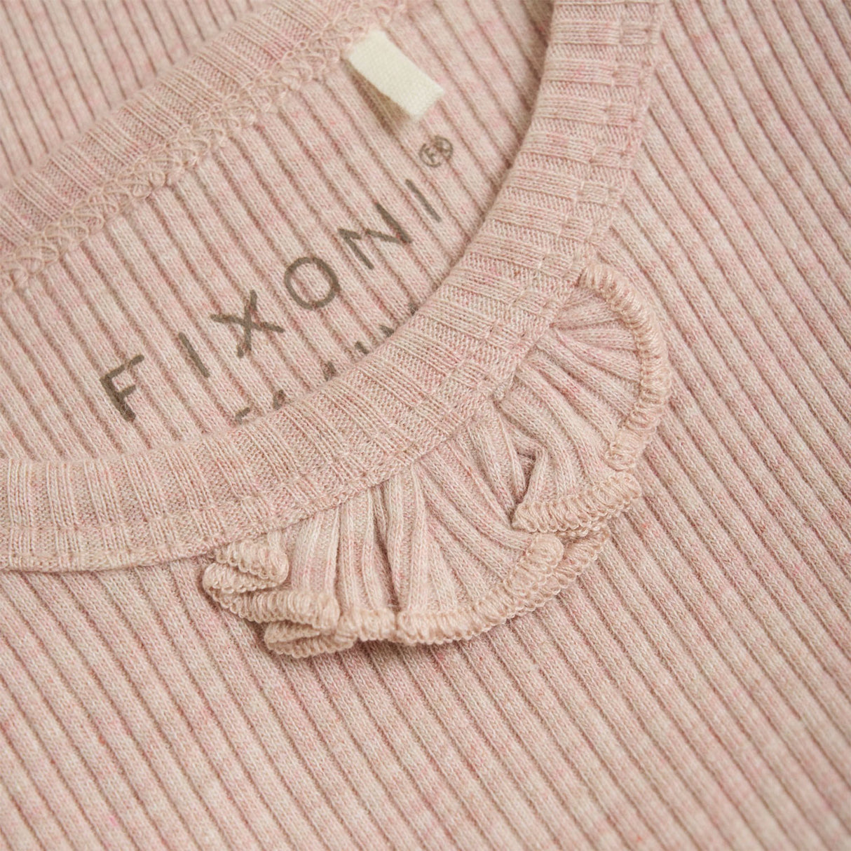 Long Sleeve Rib Body - Silver Peony by Fixoni