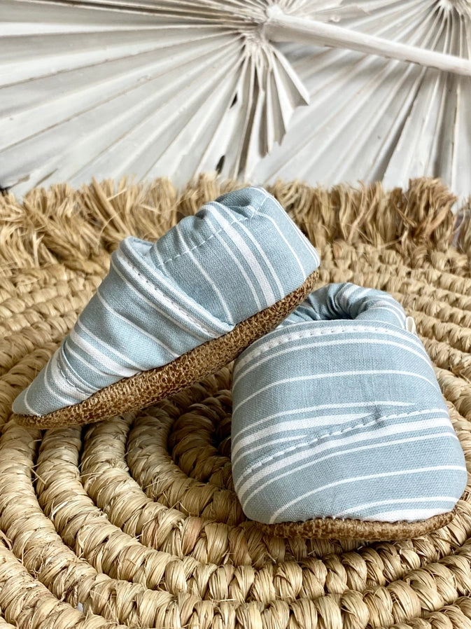 Seafoam Stripes by Trendy Baby Mocc Shop
