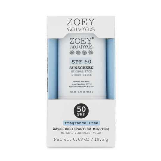 SPF 50 Mineral Sunscreen Stick by Zoey Naturals